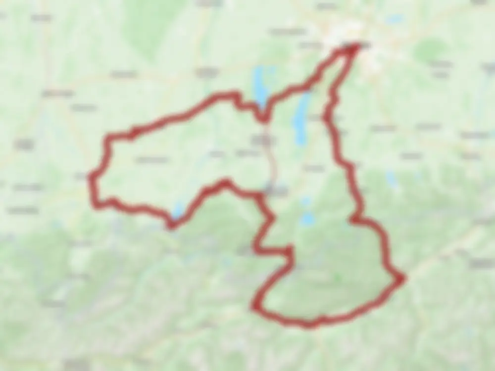 Blurred preview of the route map